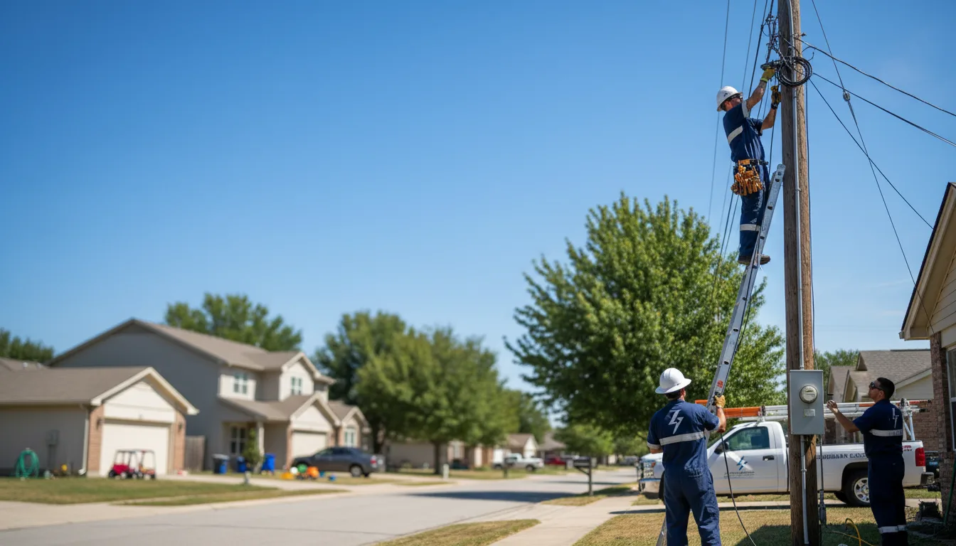 Residential electrician providing installation services in Crawfordsville, AR